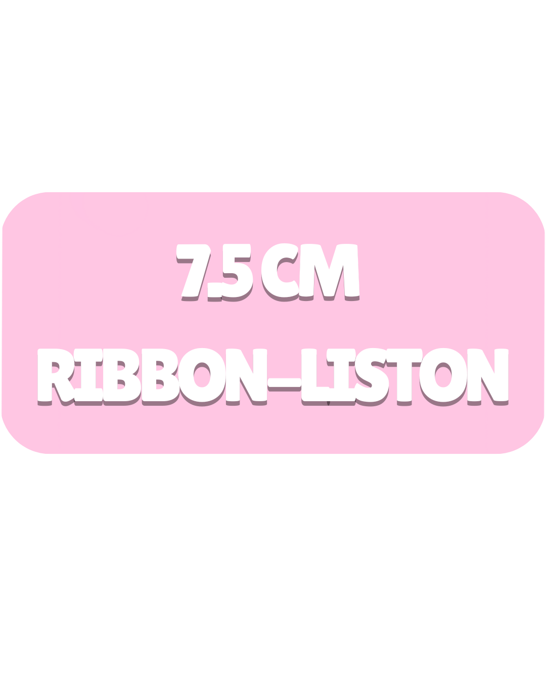 Printed Ribbon 3inch-Liston Impreso  7.5cm