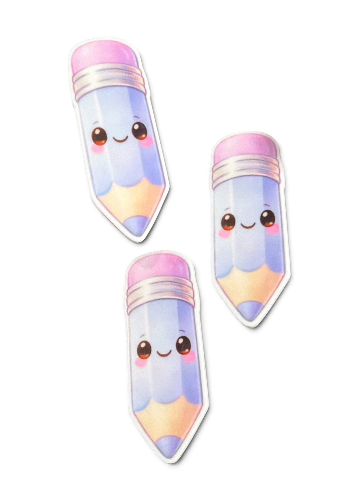 3 resins Flat Planar Cute Lilac Pencil resins 5cm