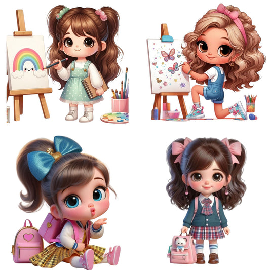 Transfer #101 Painting  Girls