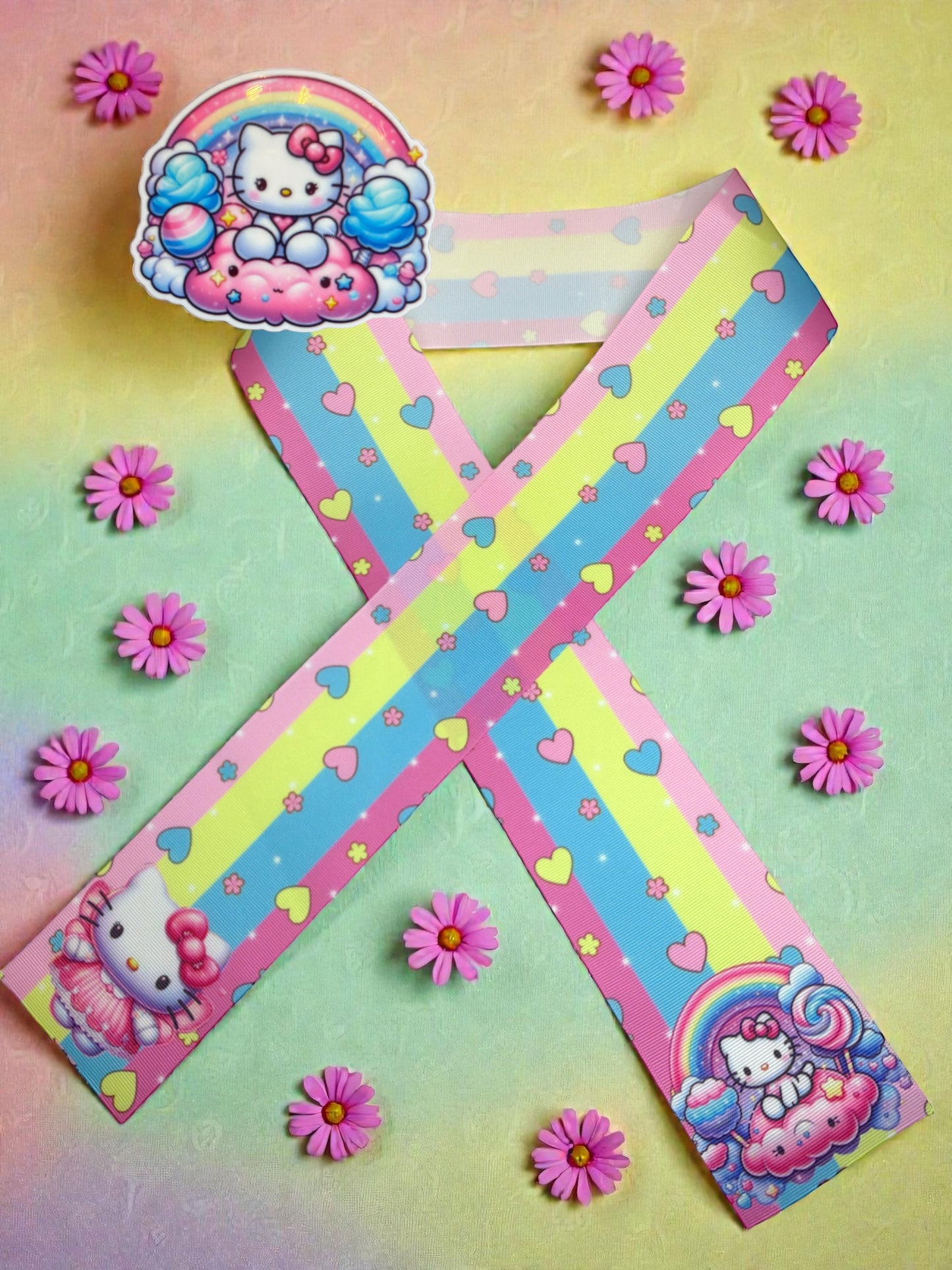 7.5cm Hello Kitty Candy Ribbon MEGA Strip