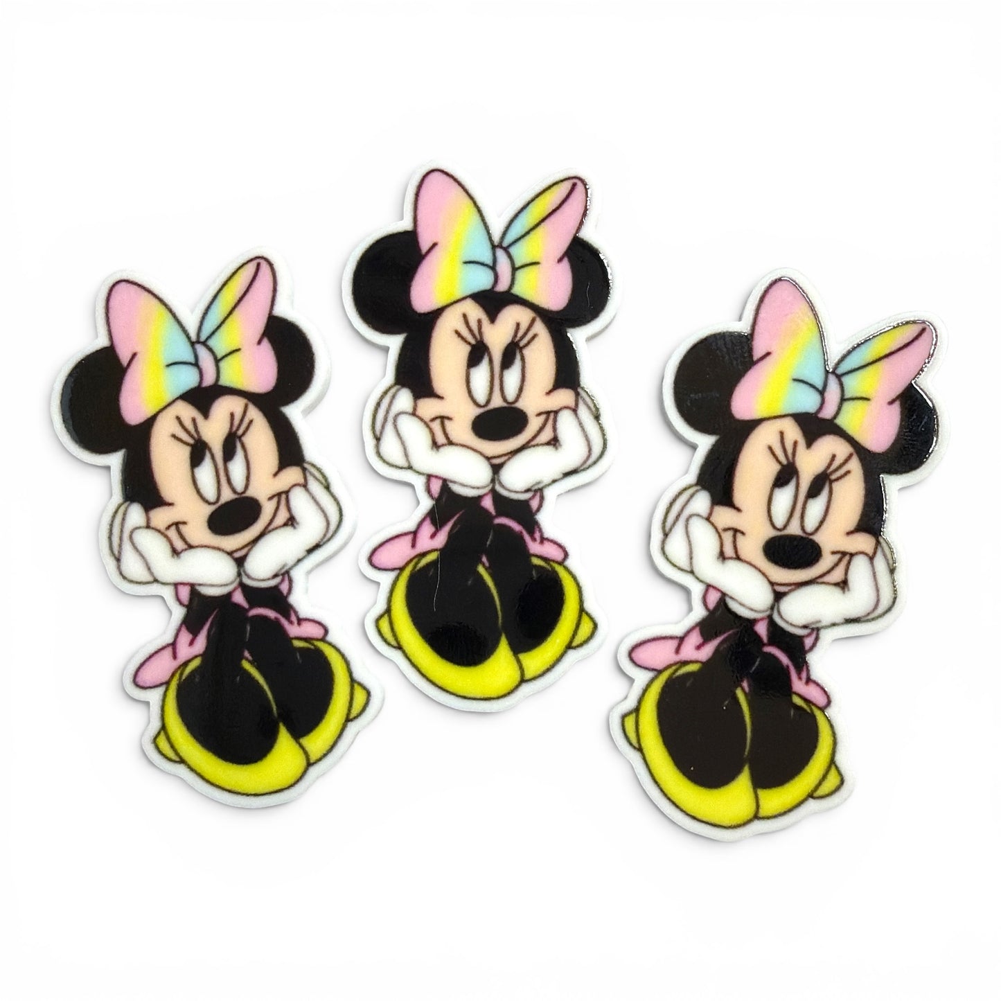 3 resins Minnie Pastels Bow 5cm