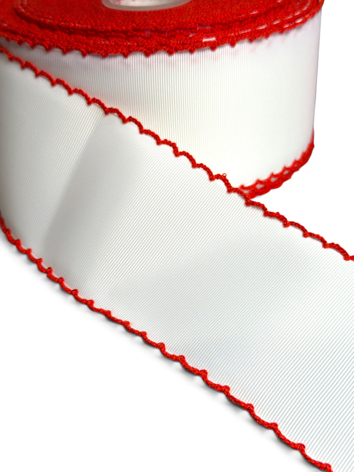 3 Yards 7.5cm-3inch Moonstic White Grosgrain