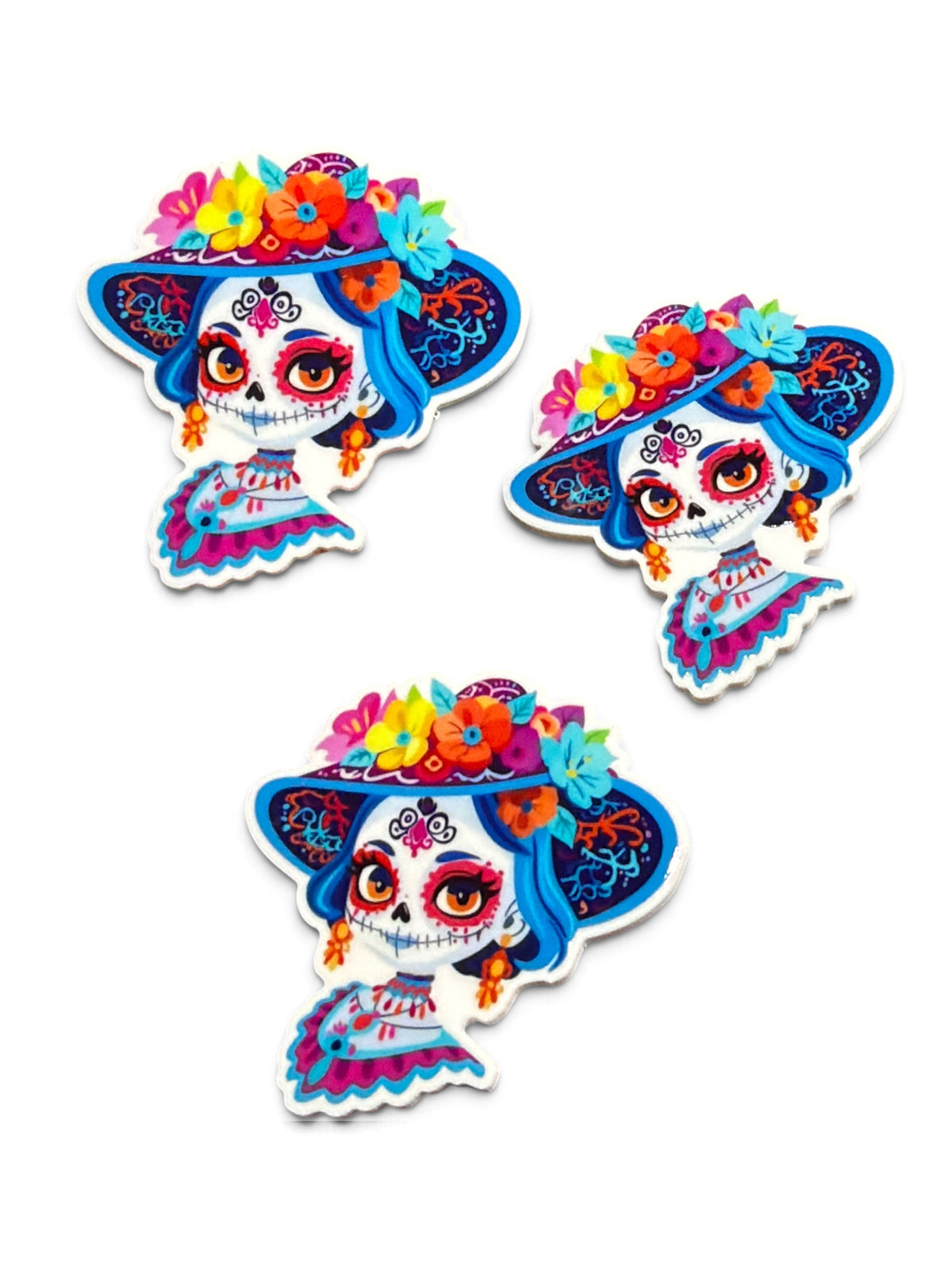 3 resins Flat Planar resins La Catrina Gum 5cm