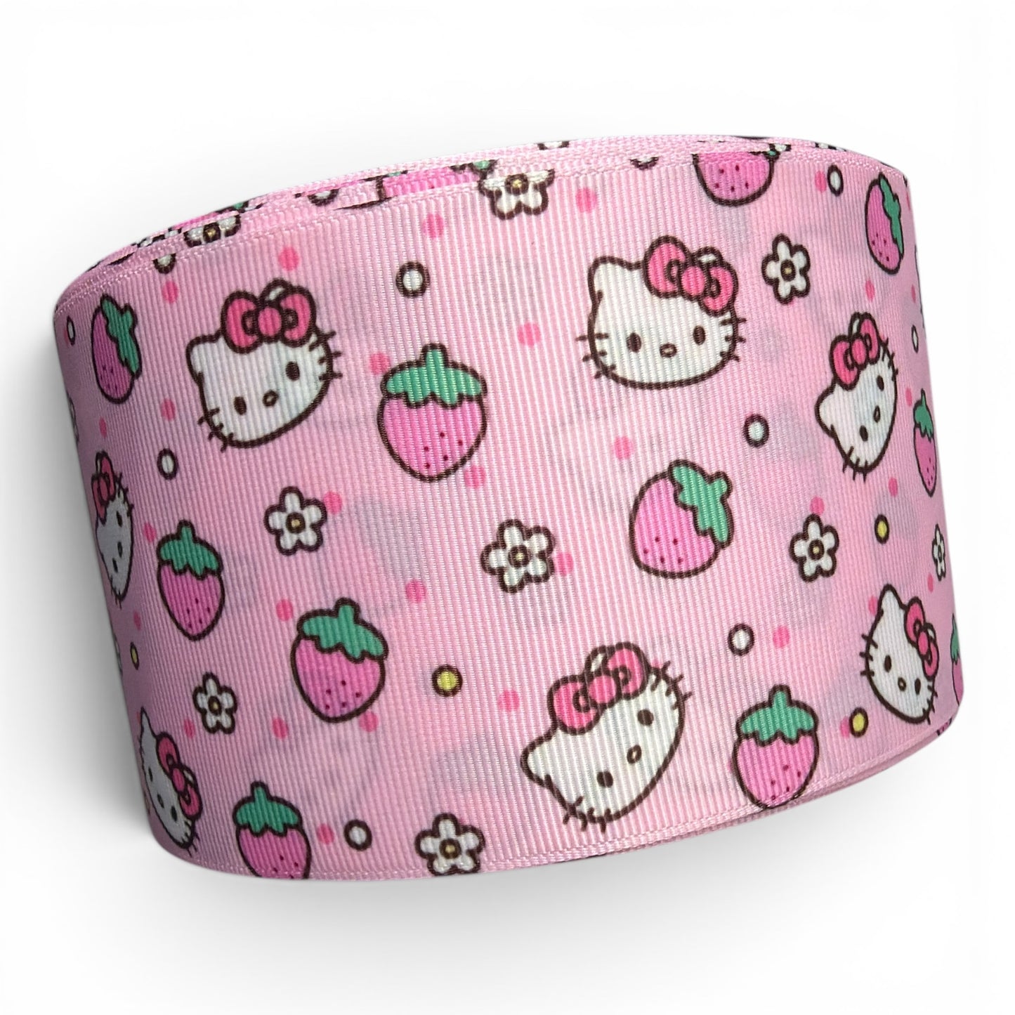 7.5cm/3inch Ribbon Strawberry Hello