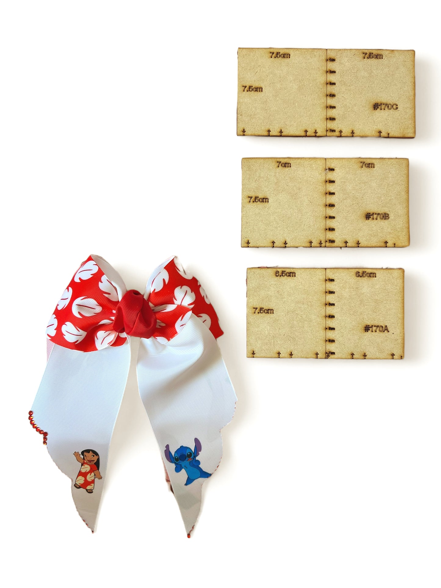 #170 Set Cheer Bow Coletero Template