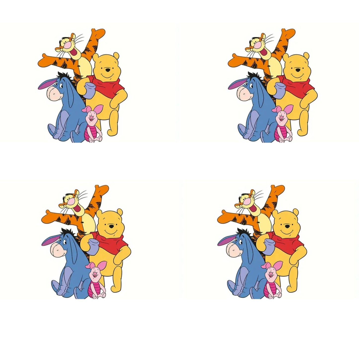Hoja de transferencia de Pooh y sus amigos