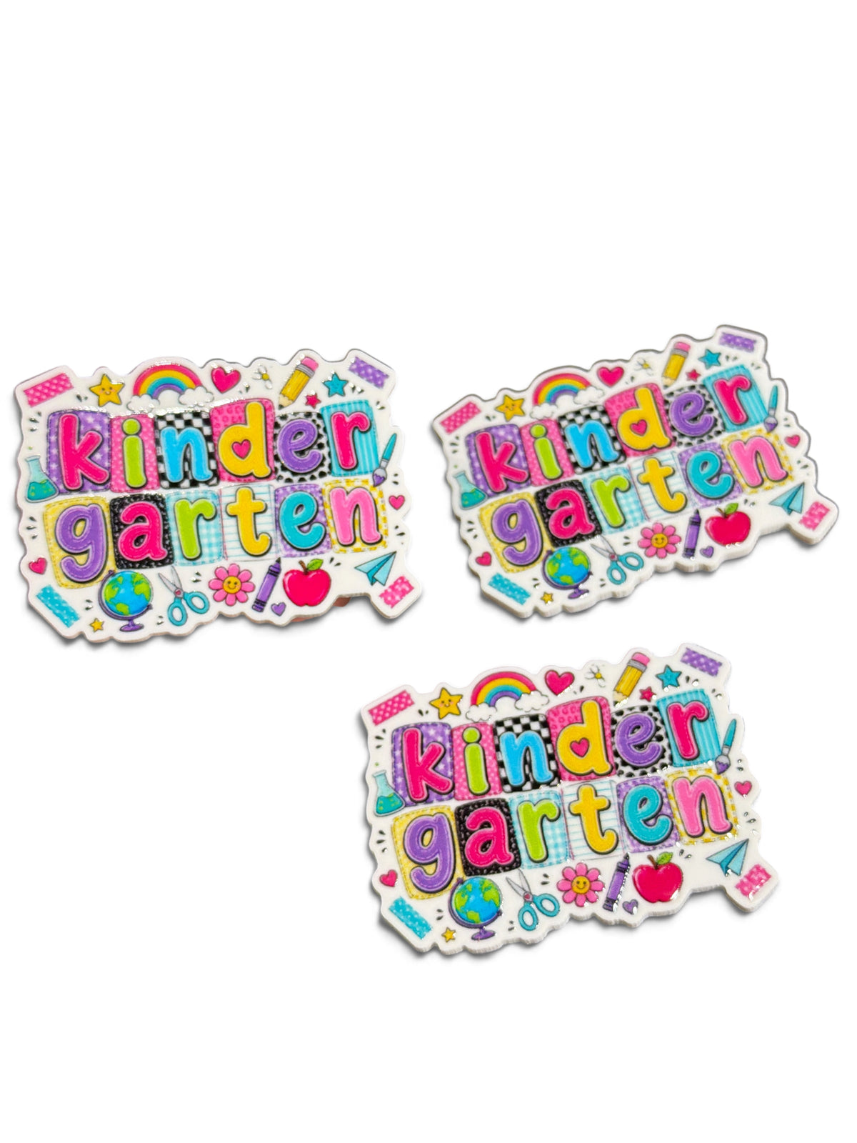 3 resins Flat Planar resins Kindergarten Collage Friends 5cm