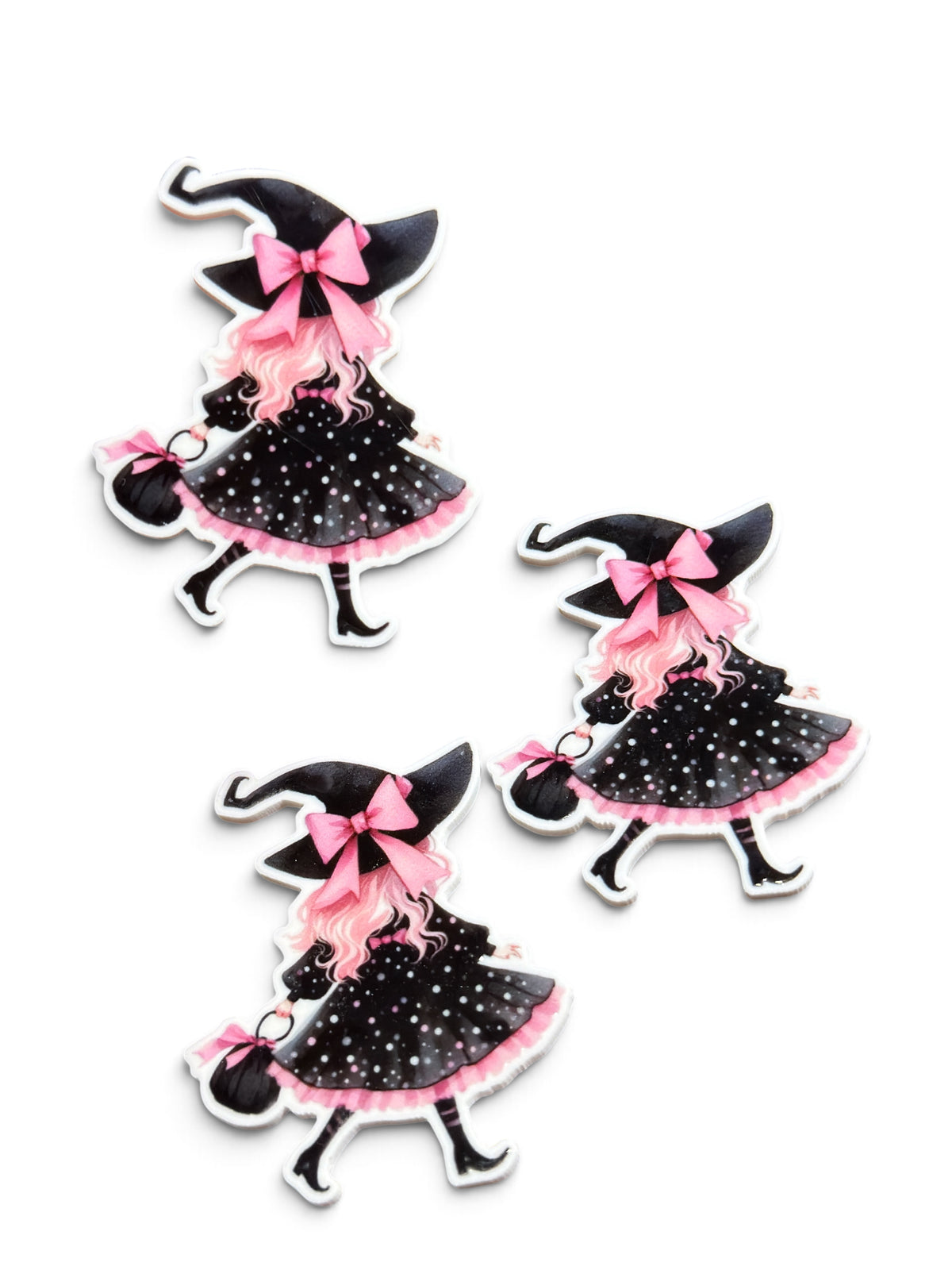3 resins Flat Planar resins Coquette Witch 5cm