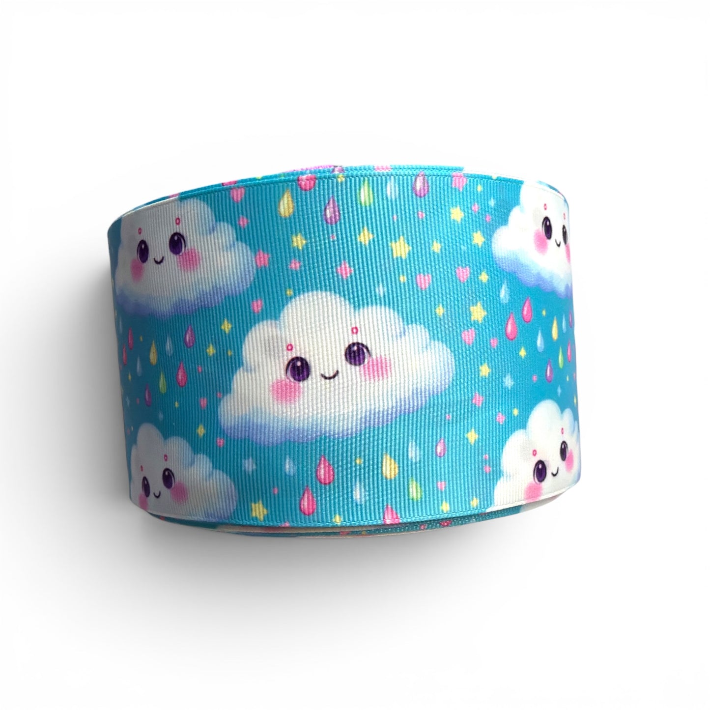7.5cm/3inch Happy Rain Ribbon