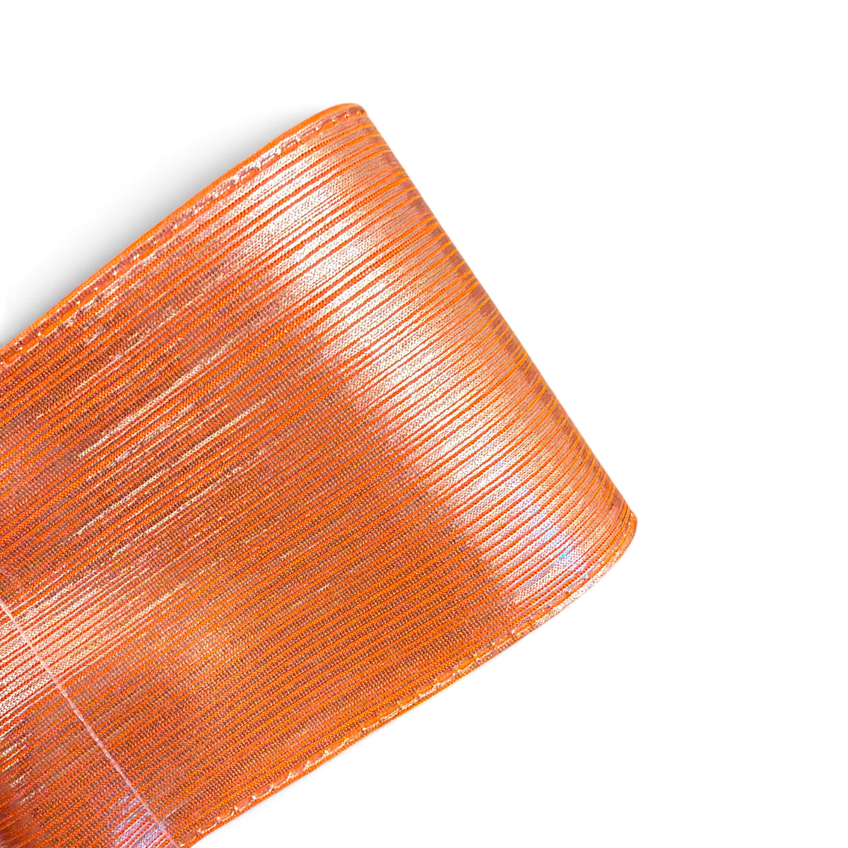 1 yard 7.5cm/3in Orange Rain Metallic Ribbon RN3-09