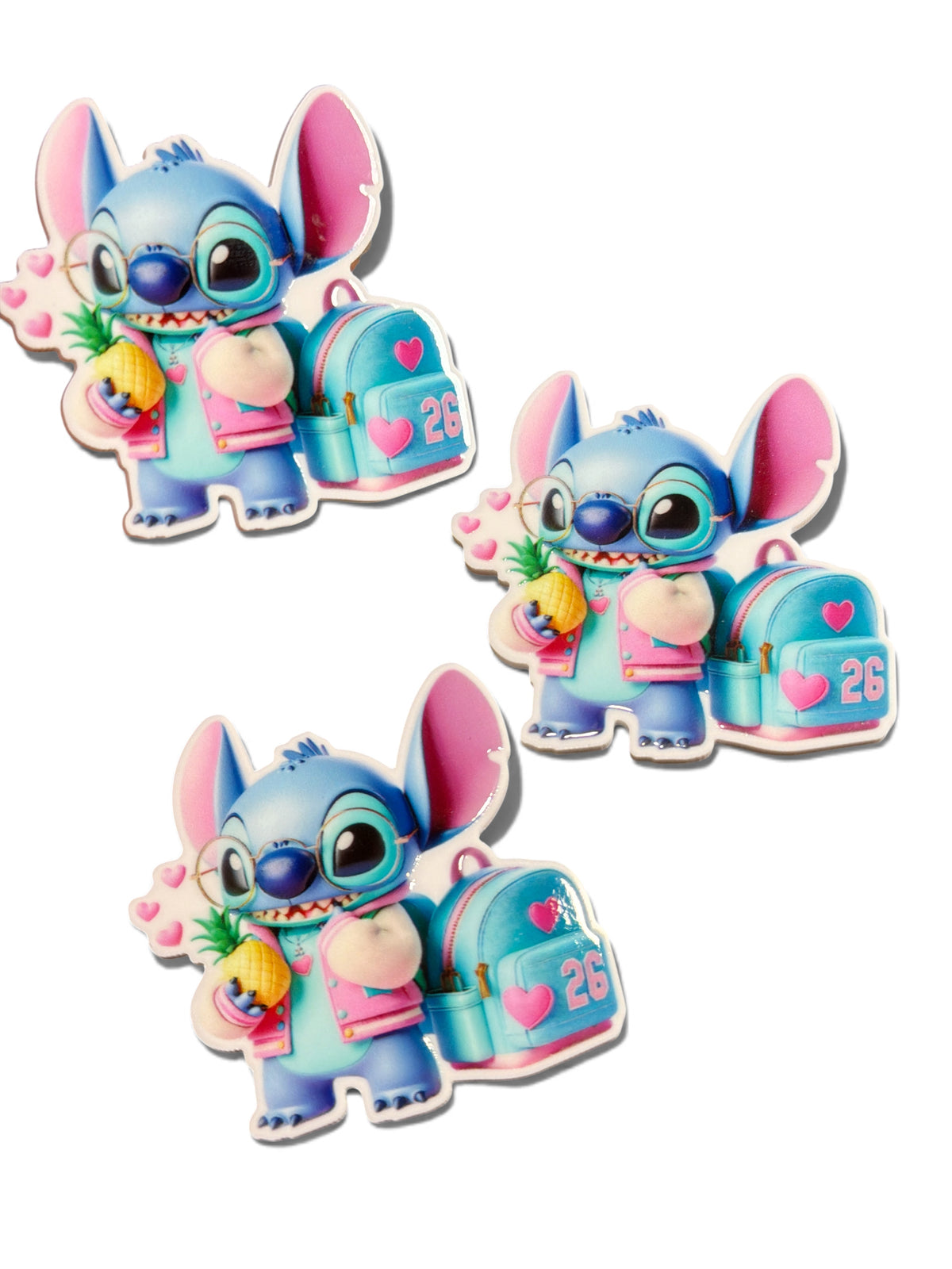 3 resins Flat Planar resins Backpack Pineapple 5cm