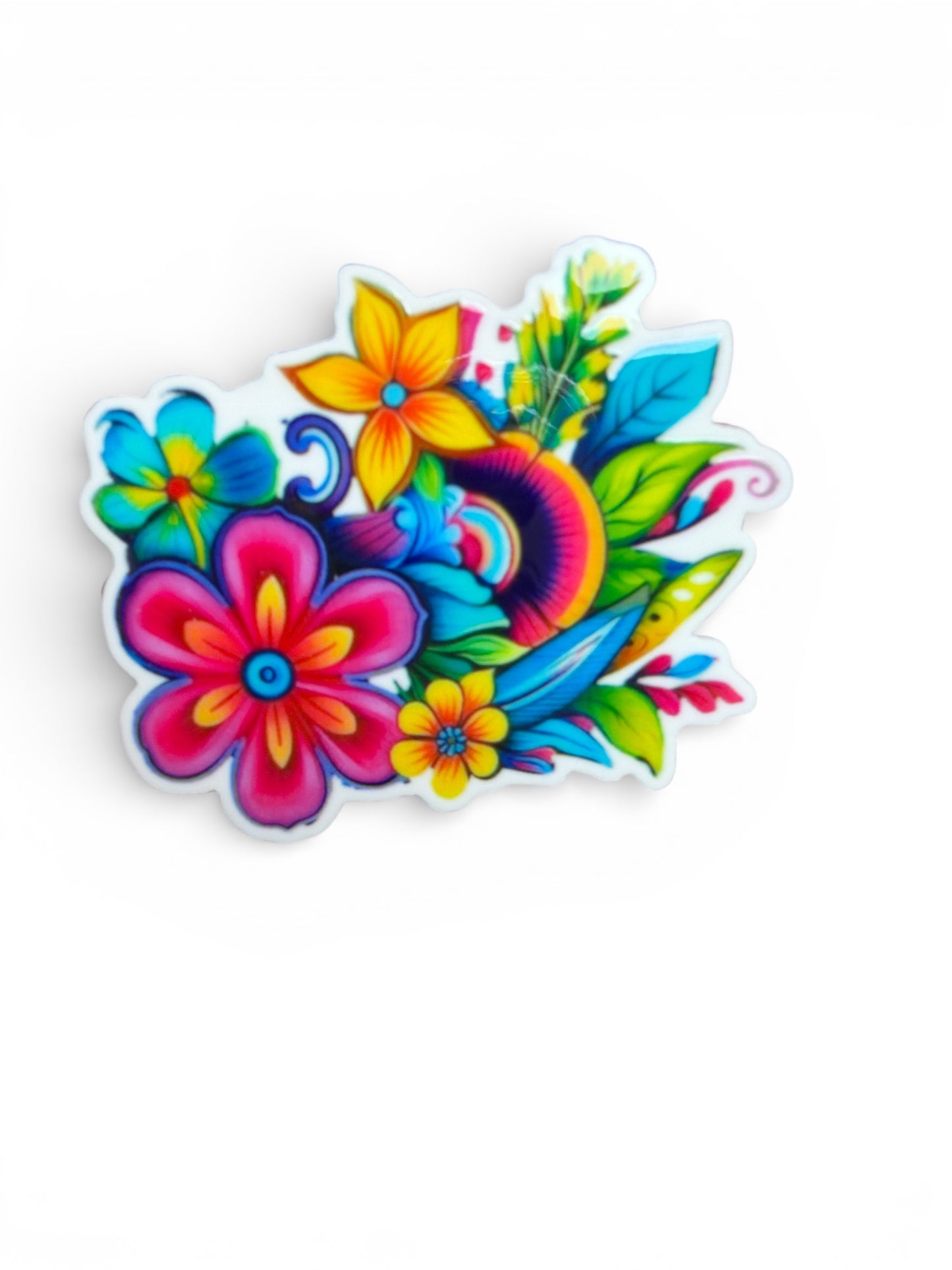1-5cm Folklore Flowers Planar Resins