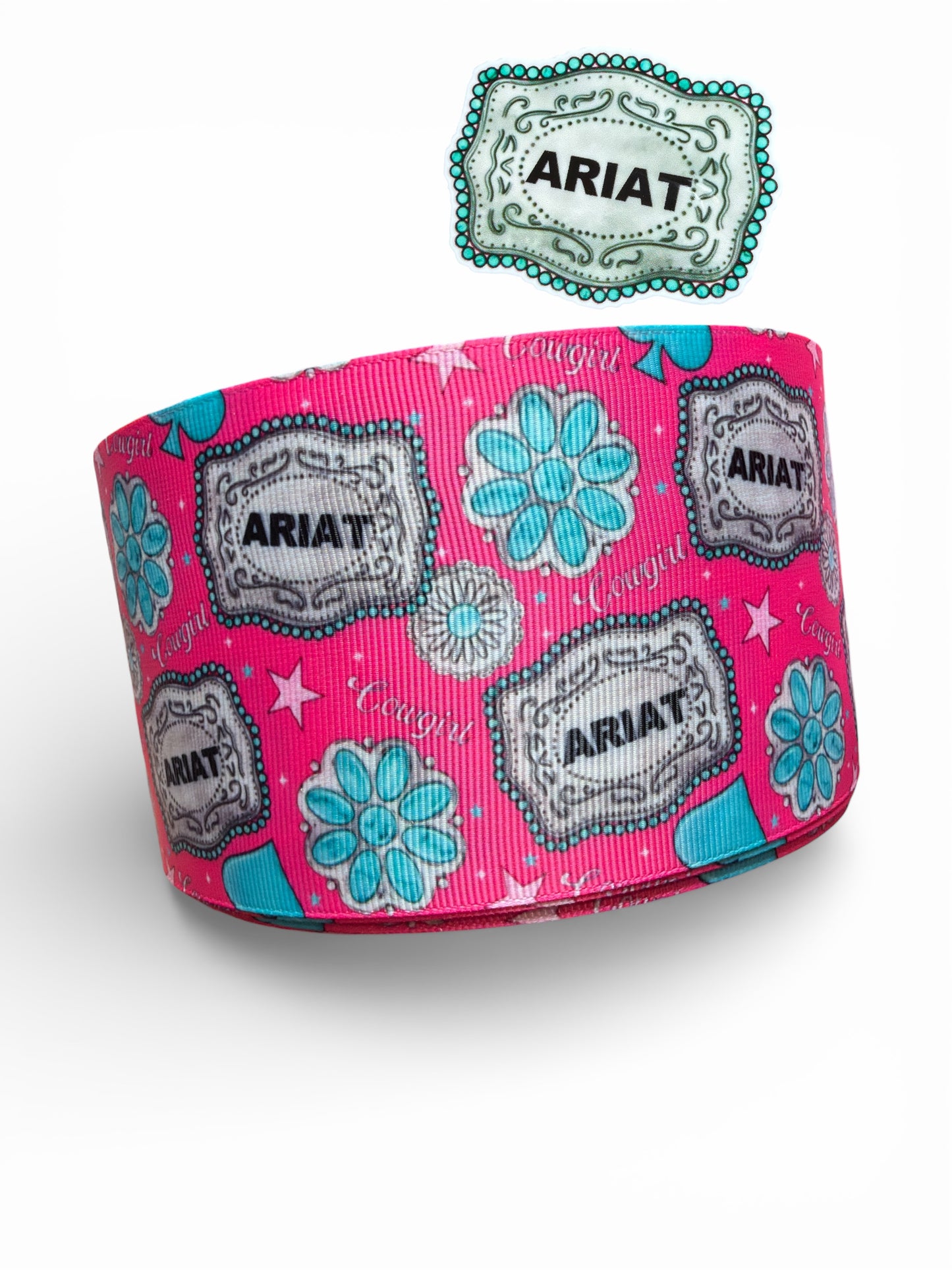 7.5cm Turquoise Pink Ariat