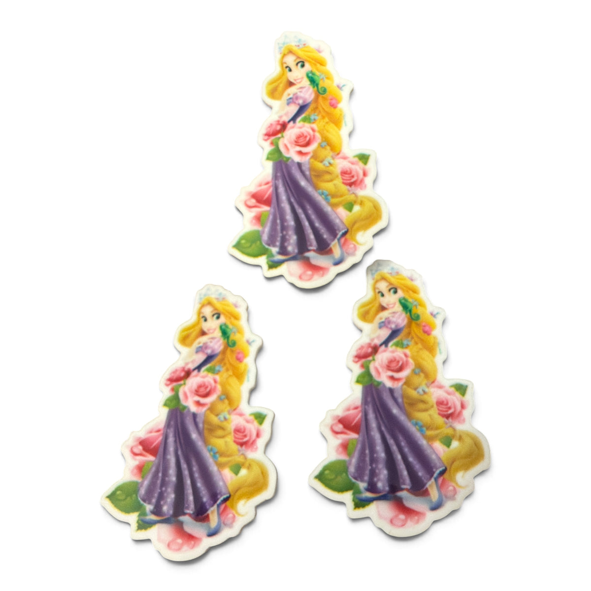 3 resins Flat Planar Tangled in Flowers 5cm RES-176