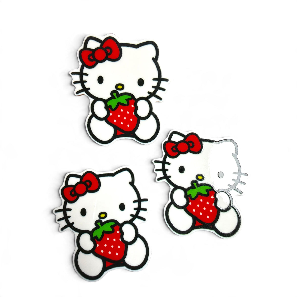 3 resins Flat Planar Kitty Strawberry 5cm RES