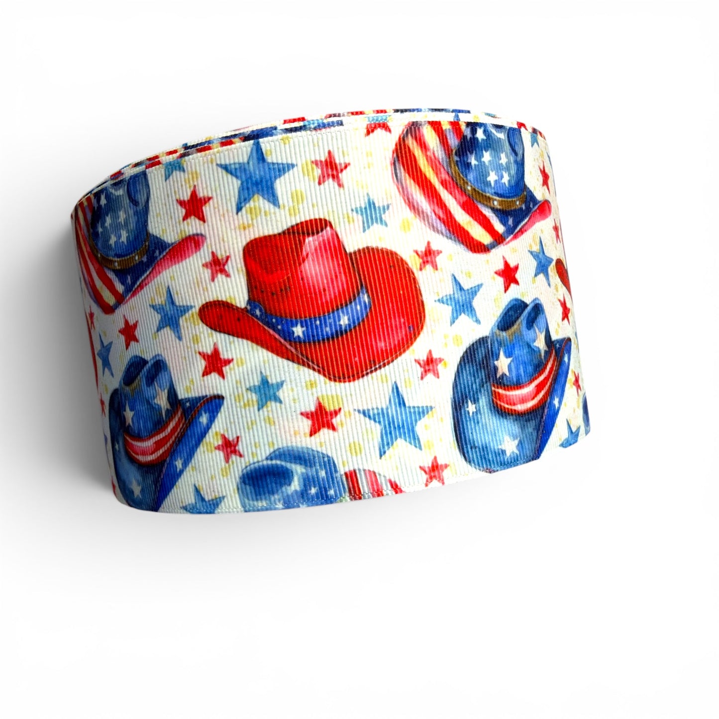 7.5cm/3inch Ribbon Patriotic Cowgirl