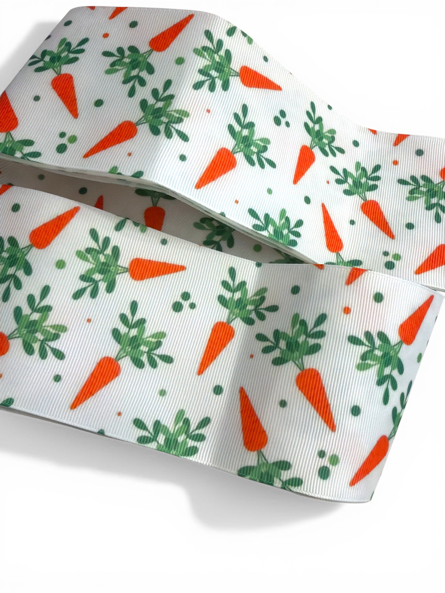 3 yards -7.5cm (3inch) Ribbon Cute Carrots