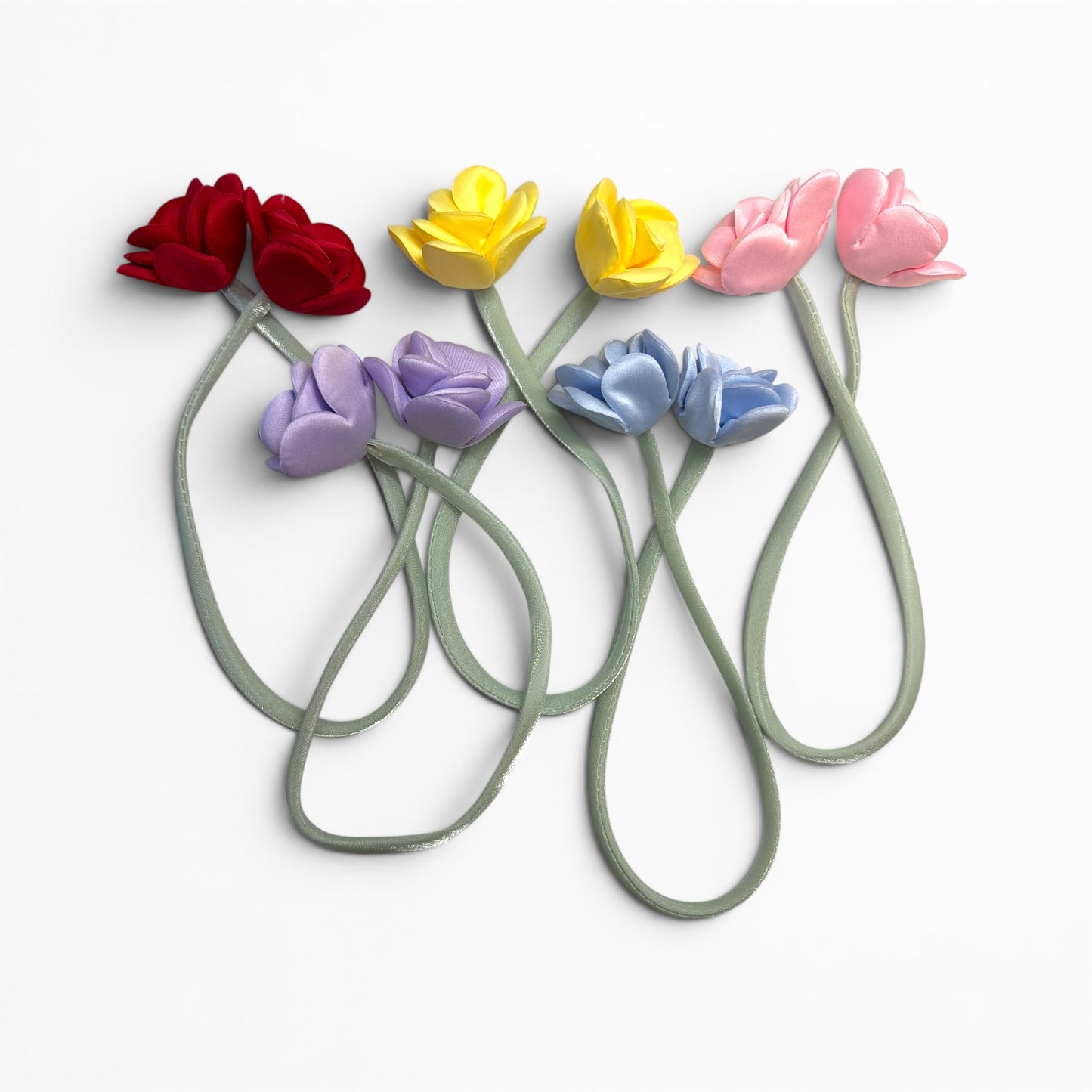 5 Silk Roses