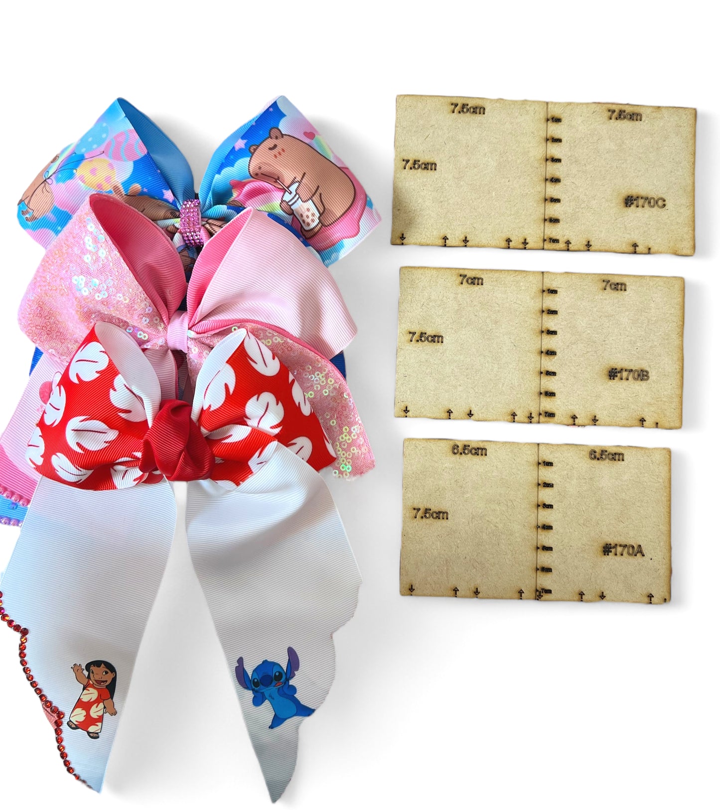 #170 Set Cheer Bow Coletero Template