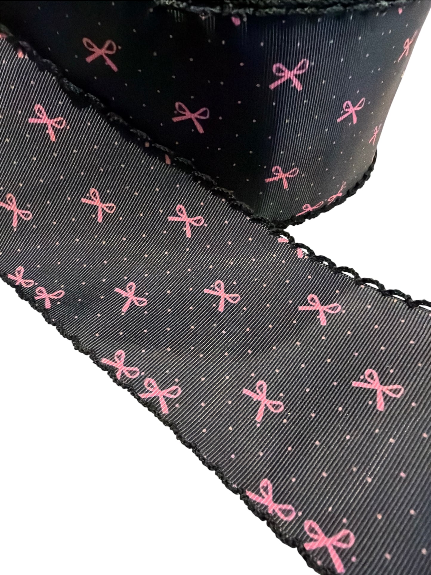 7.5cm/3inch Ribbon Stitch Border Pinky Coquettes
