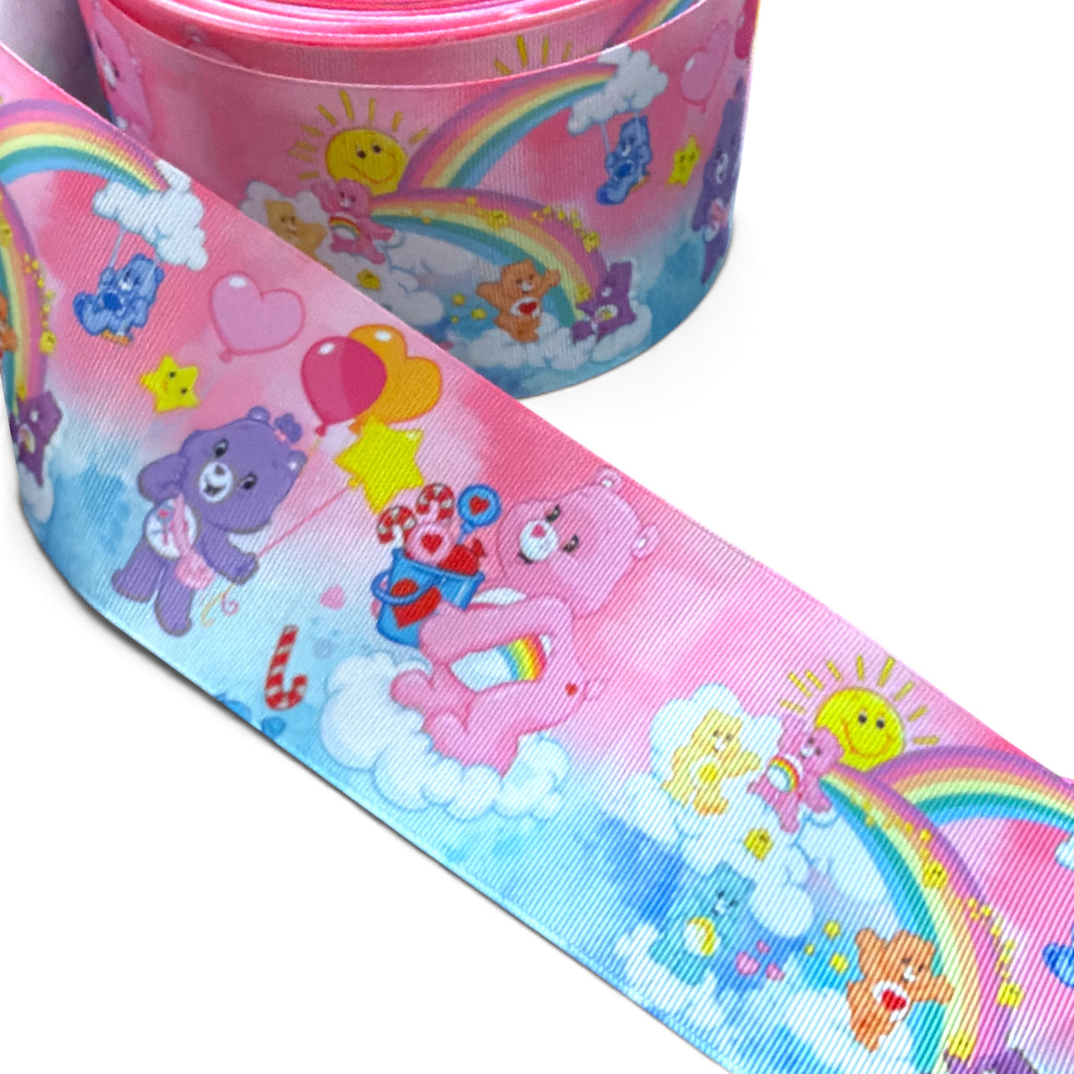 3 Yards 7.5cm-3inch Vintage Bears Printed Grosgrain