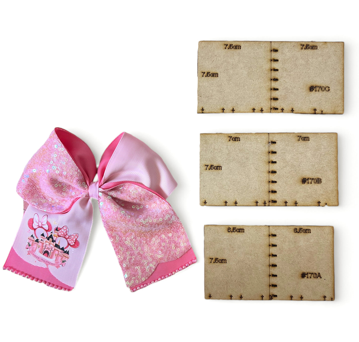 #170 Set Cheer Bow Coletero Template