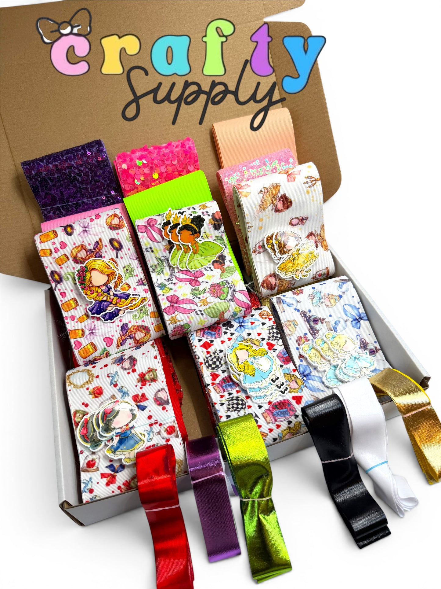 Set Faceless Princesses 7.5cm/3inch Ribbon