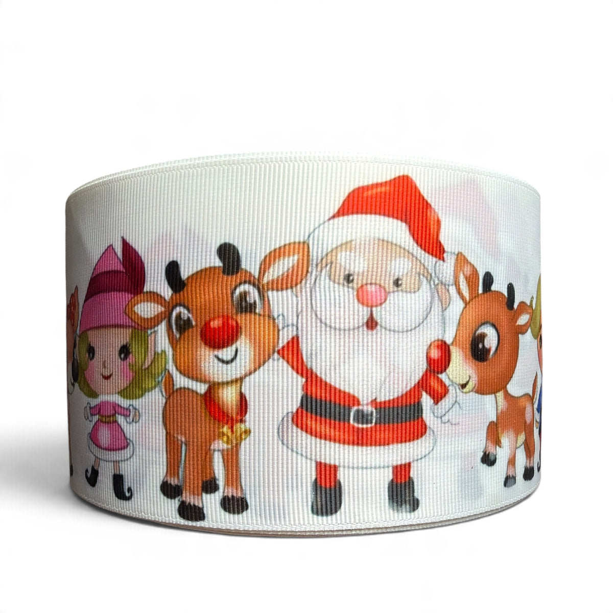 3 Yards 7.5cm-3inch Rudolph and Friends Printed Grosgrain