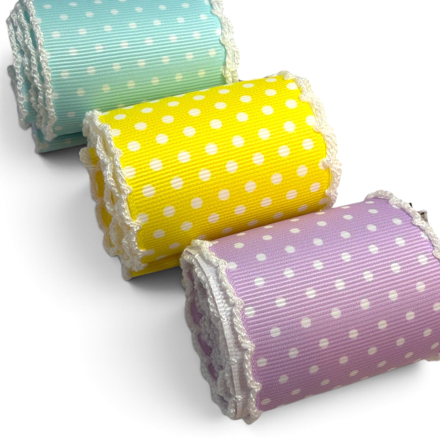 6 yards Set Moonstish Polka Dots 5cm/1.5inch wide
