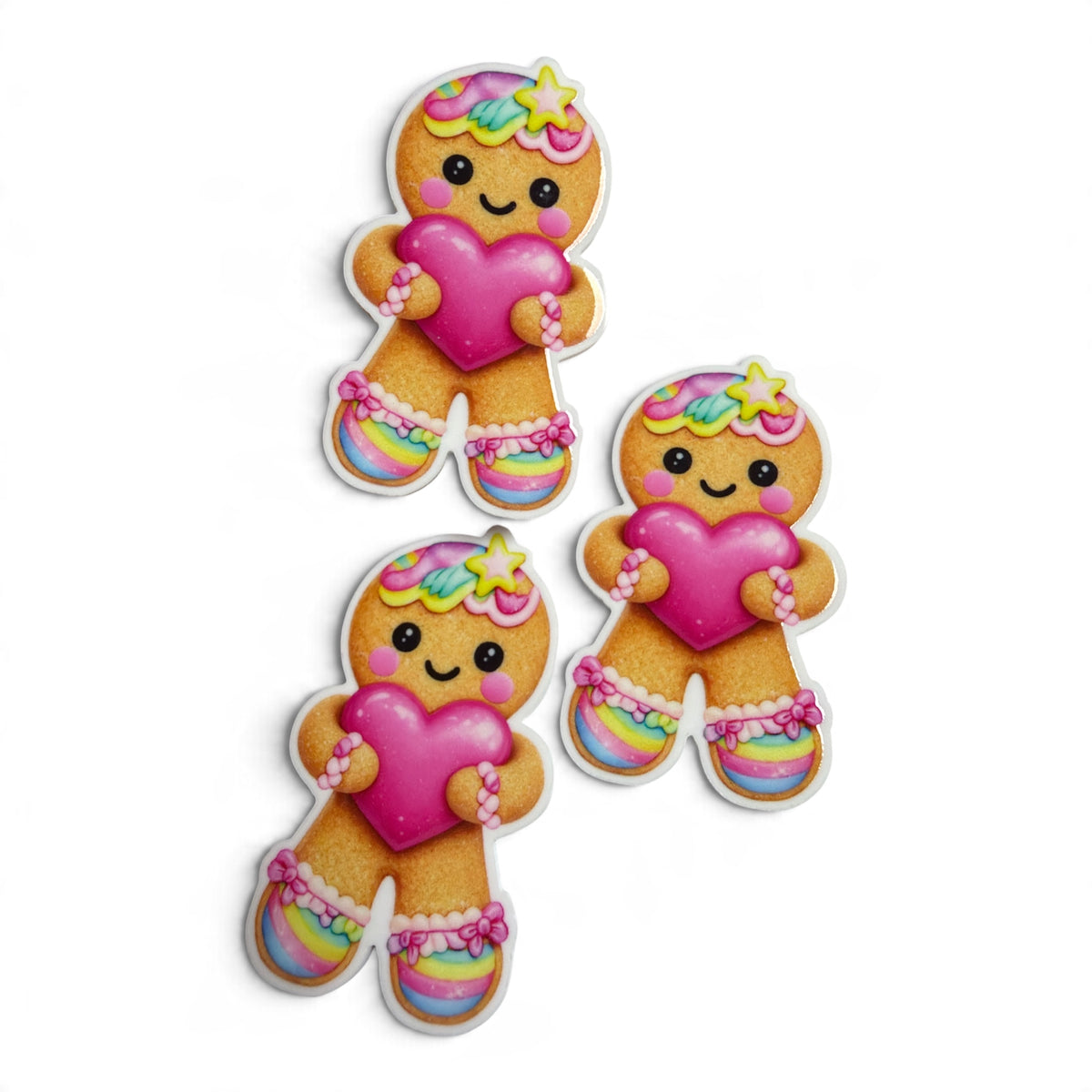 3 resins Flat Planar Sweet Gingerbread resin5cm RES