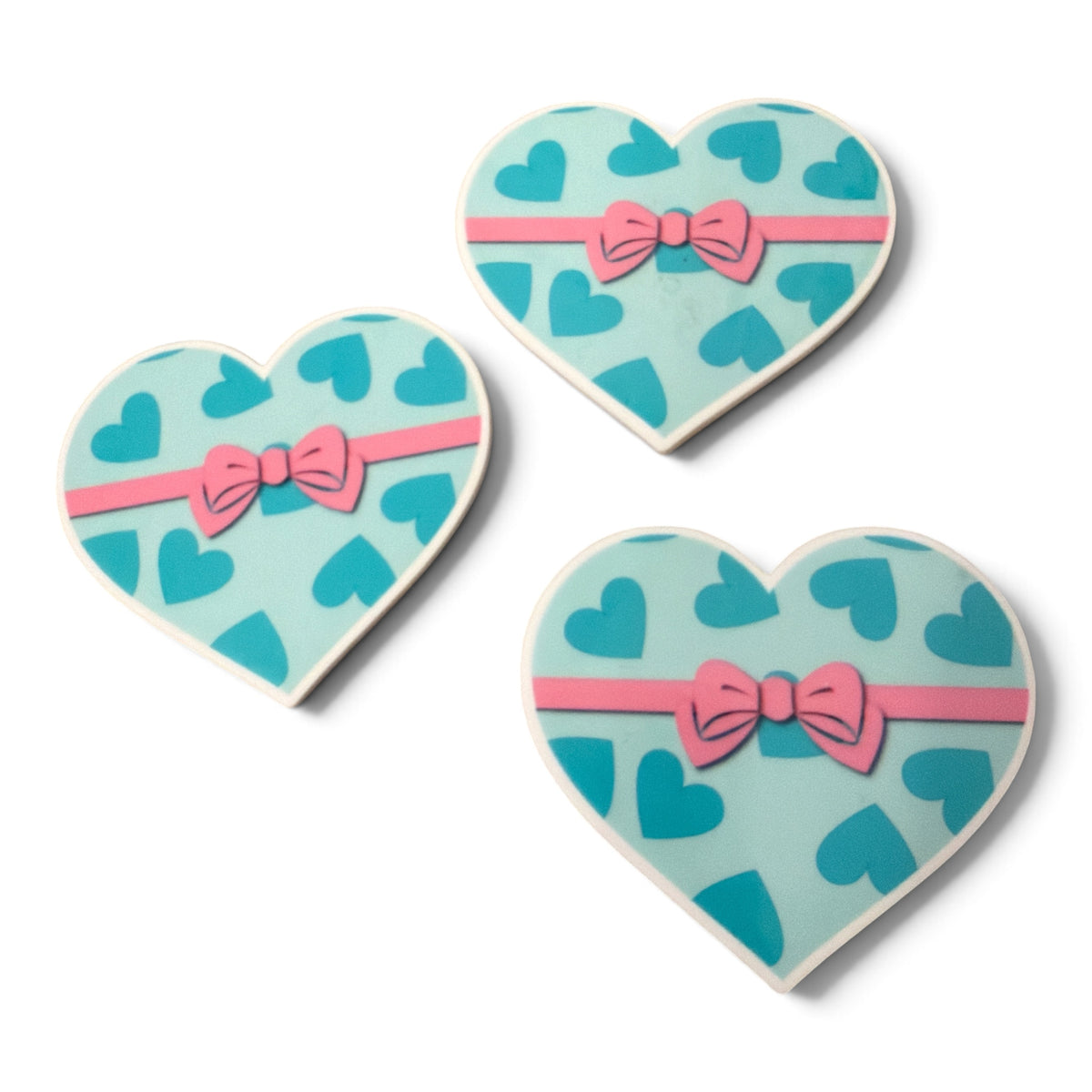 3 resins Flat Planar Tiffany Heart 5cm RES-187