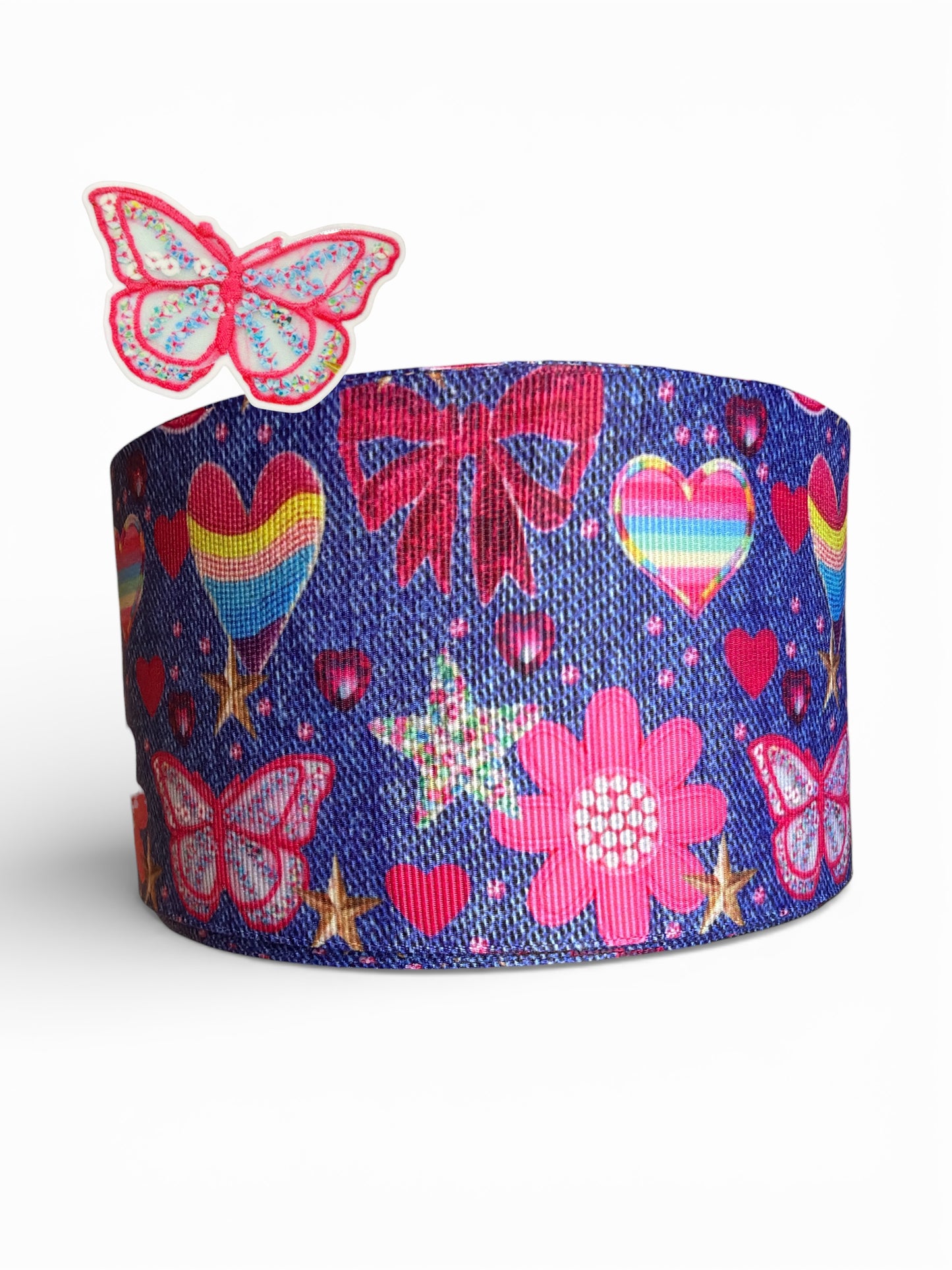 7.5cm Denim Fun Ribbon