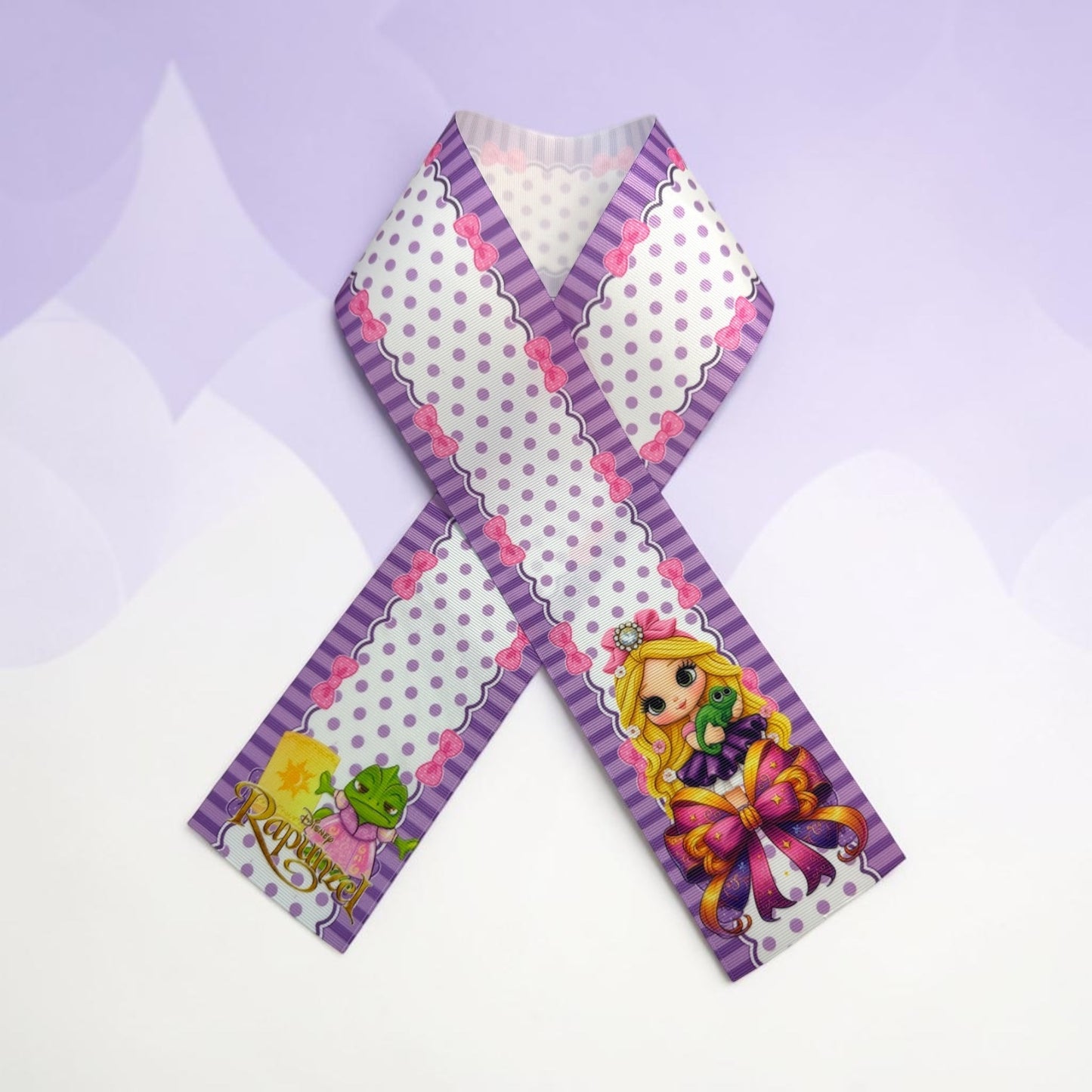 3 Strips 7.5cm -3inch Tangled Magic Bow 31inches Long