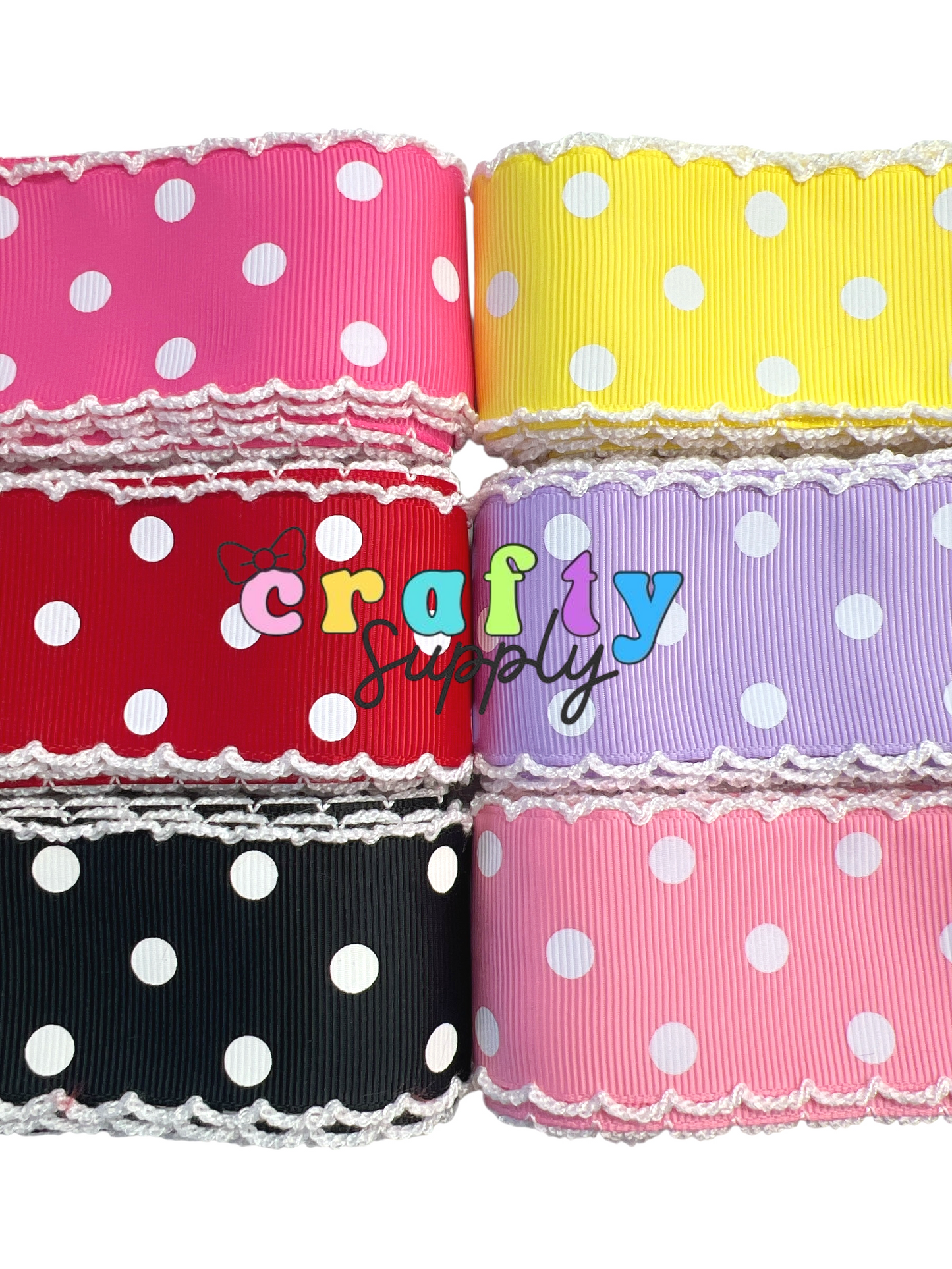 Juego de 6 colores de 3,8 cm/1,5 pulgadas y 18 yardas