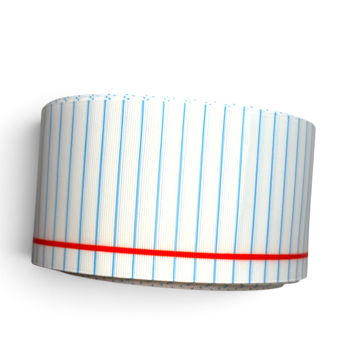 3 Yards 7.5cm /3in Red Lined Notebook Printed Grosgrain SKU