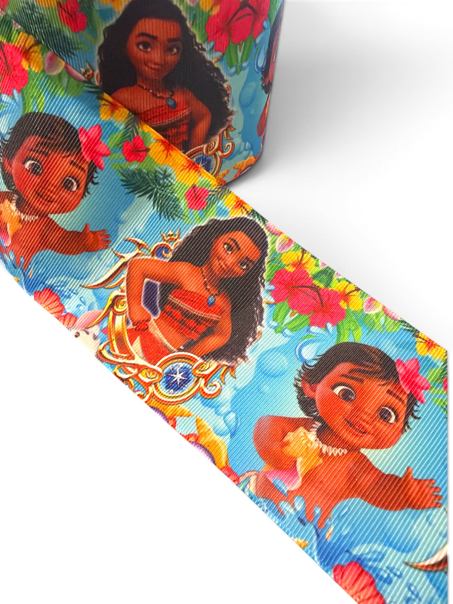 3 Yards 7.5cm /3inch Moana Girl Printed Grosgrain SKU PRNT03-118