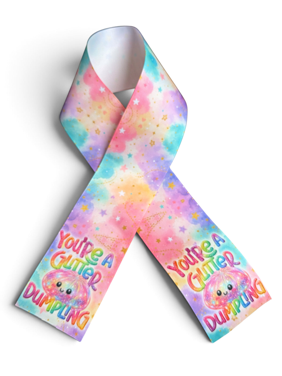 3 Strips 7.5cm m/3inch Ghosty Dumplings Printed Grosgrain (Copy)