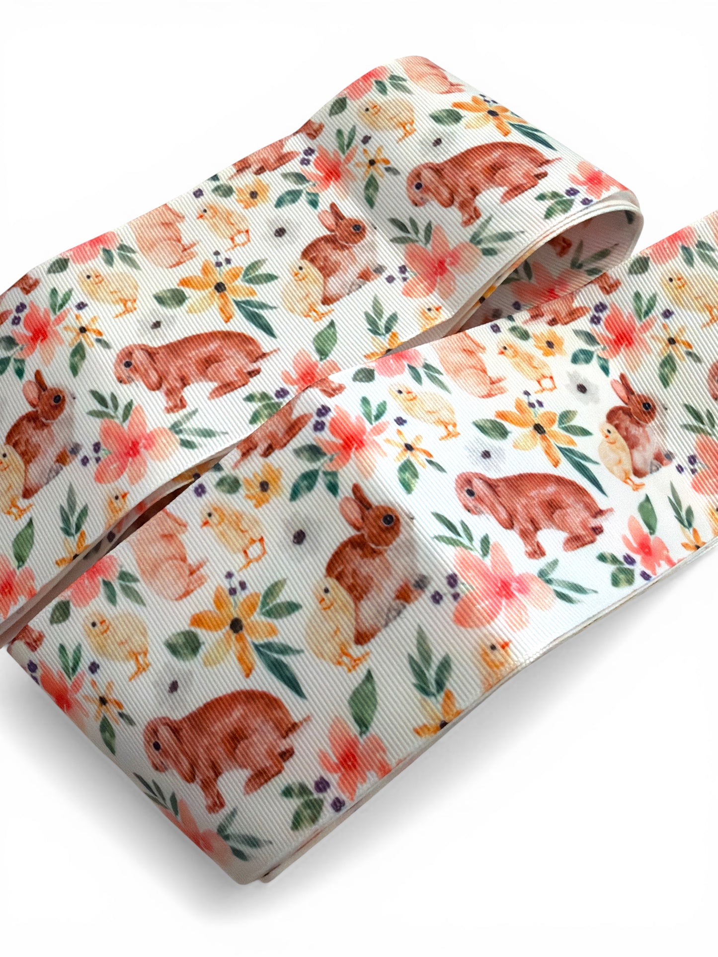 3 yards -7.5cm (3inch) Ribbon Spring Rabbit