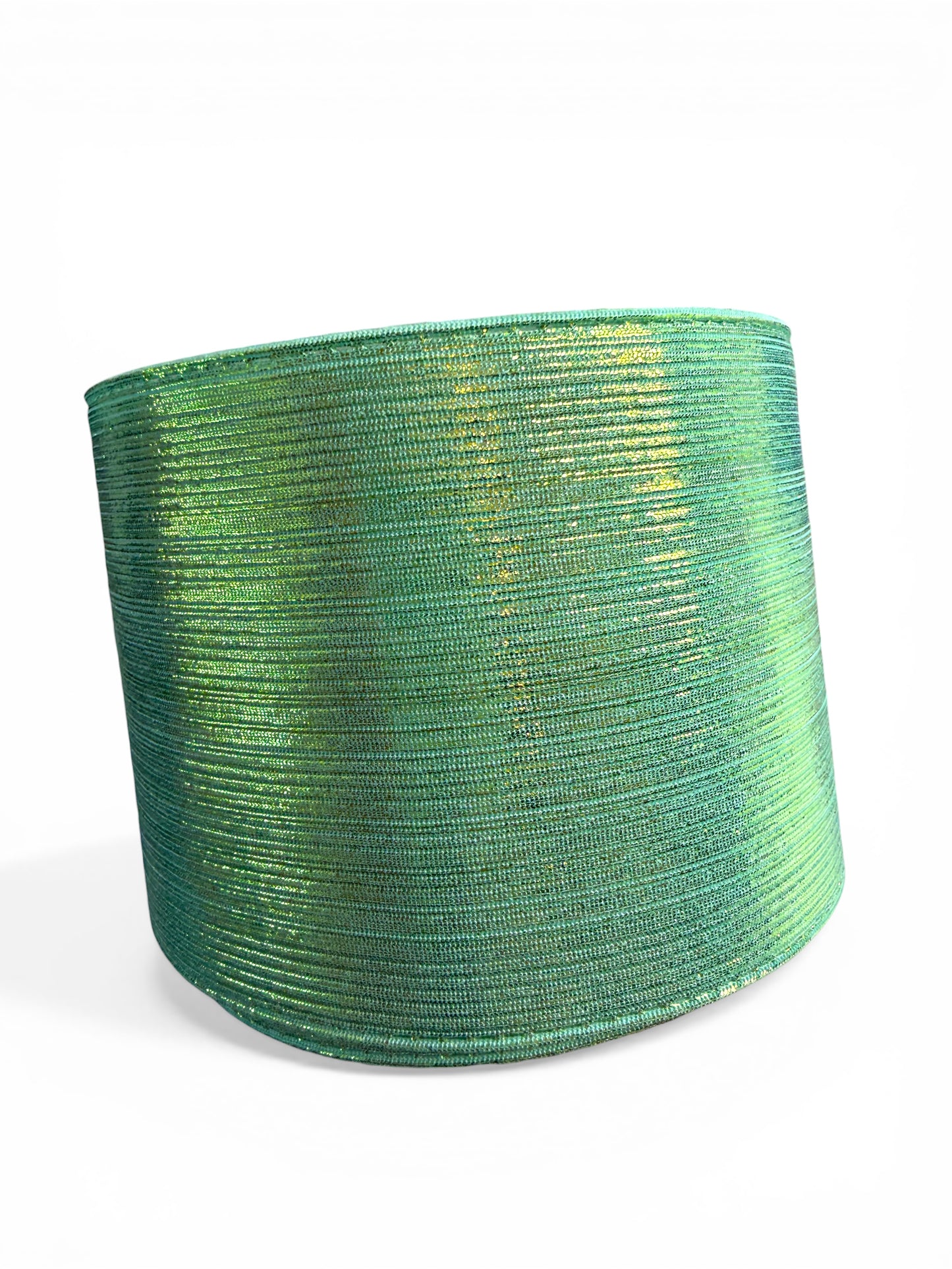 Mint Metallic Fabric Ribbon