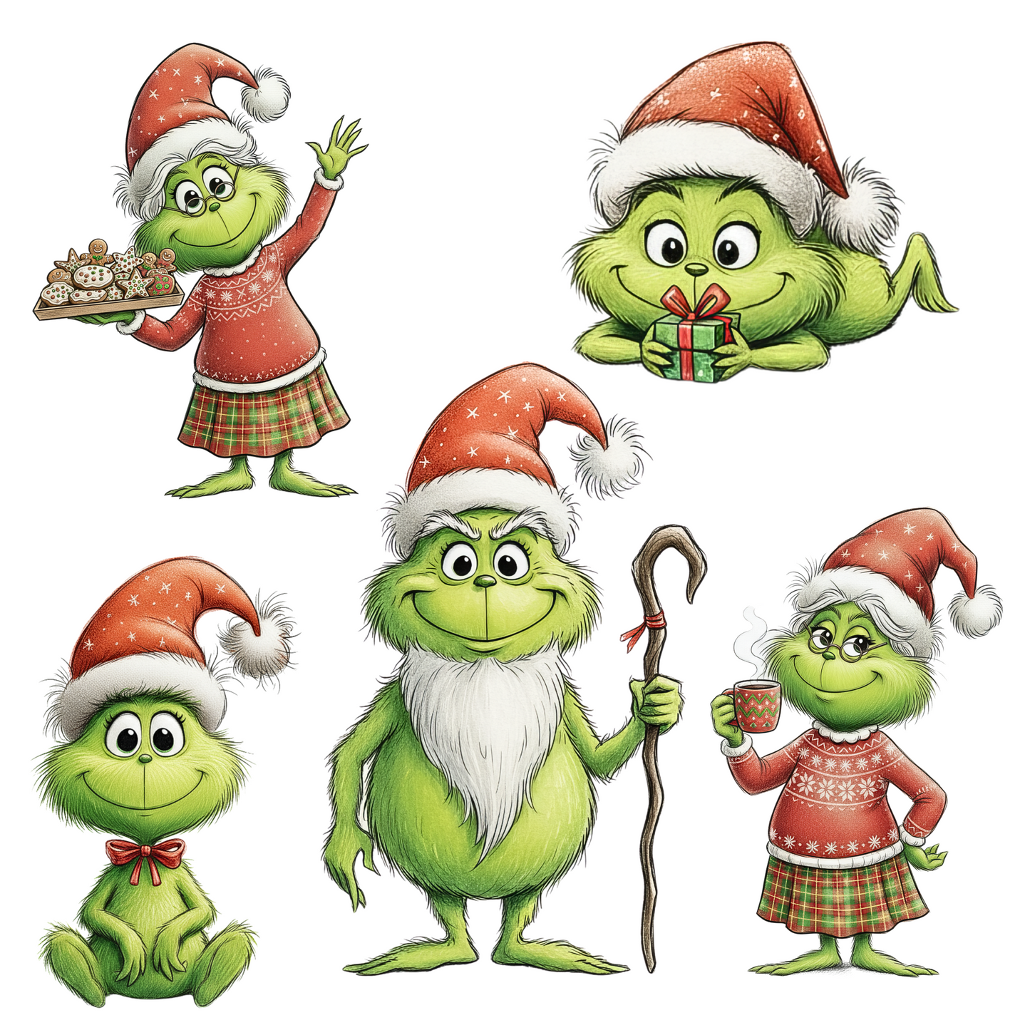 Transfer #171 Grinch with grandpa grandma