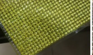 Yellow Crystal Strip 15.5inch Long 1.3inch Wide