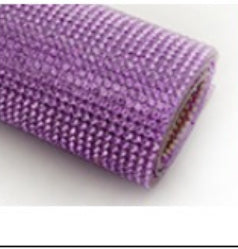 Lilac  Crystal Strip 15.5inch Long 1.3inch Wide