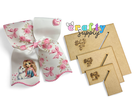 #43 Set Cheer Bow Coletero Orejon Template