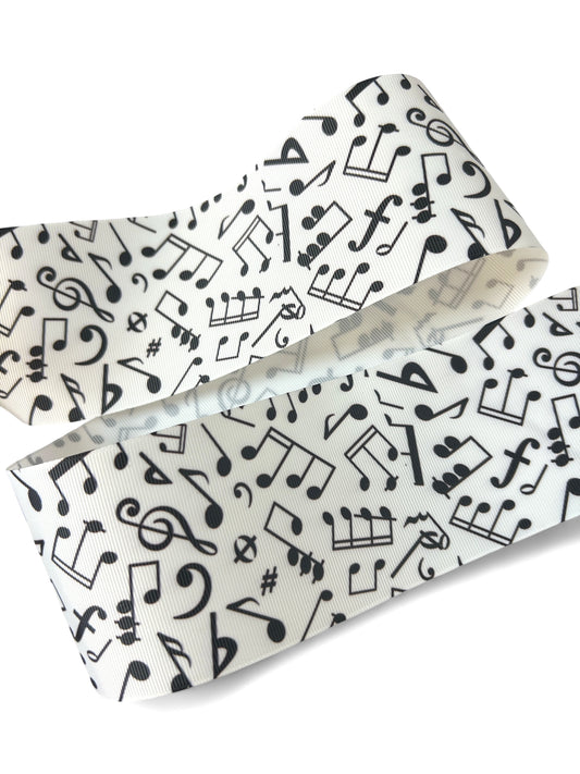 Ribbon Musical Notes 1 yard
