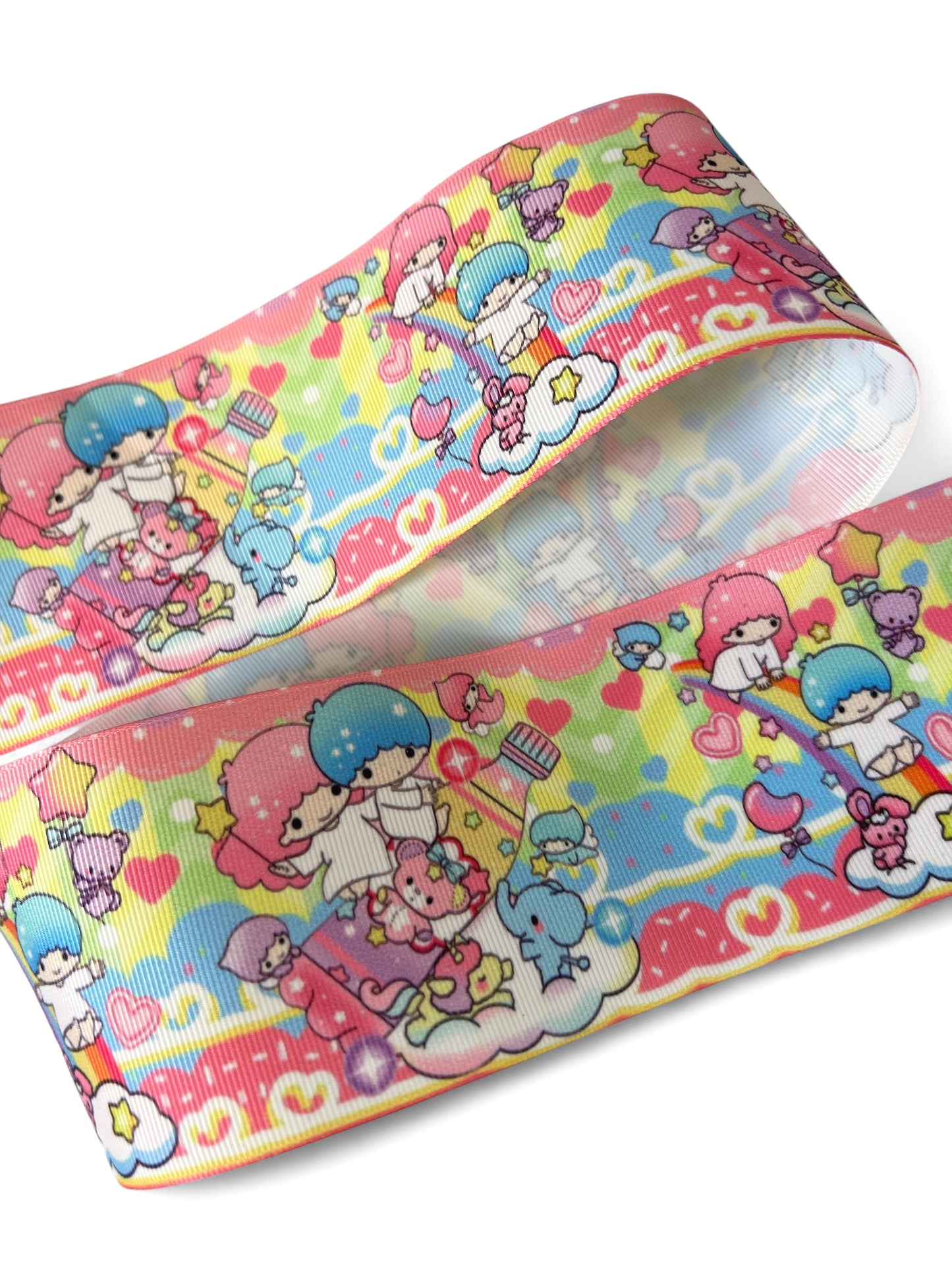 7.5cm-3inch  Twin Star Ribbon 1 yard