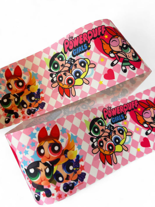 7.5cm-3inch Powerpuff Girls Ribbon 1 yard