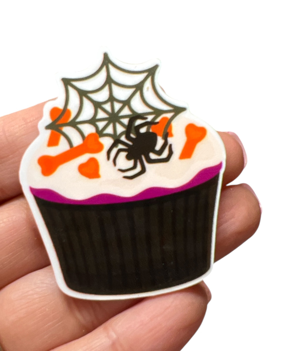 5cm Planar Resin Spider Cupcake