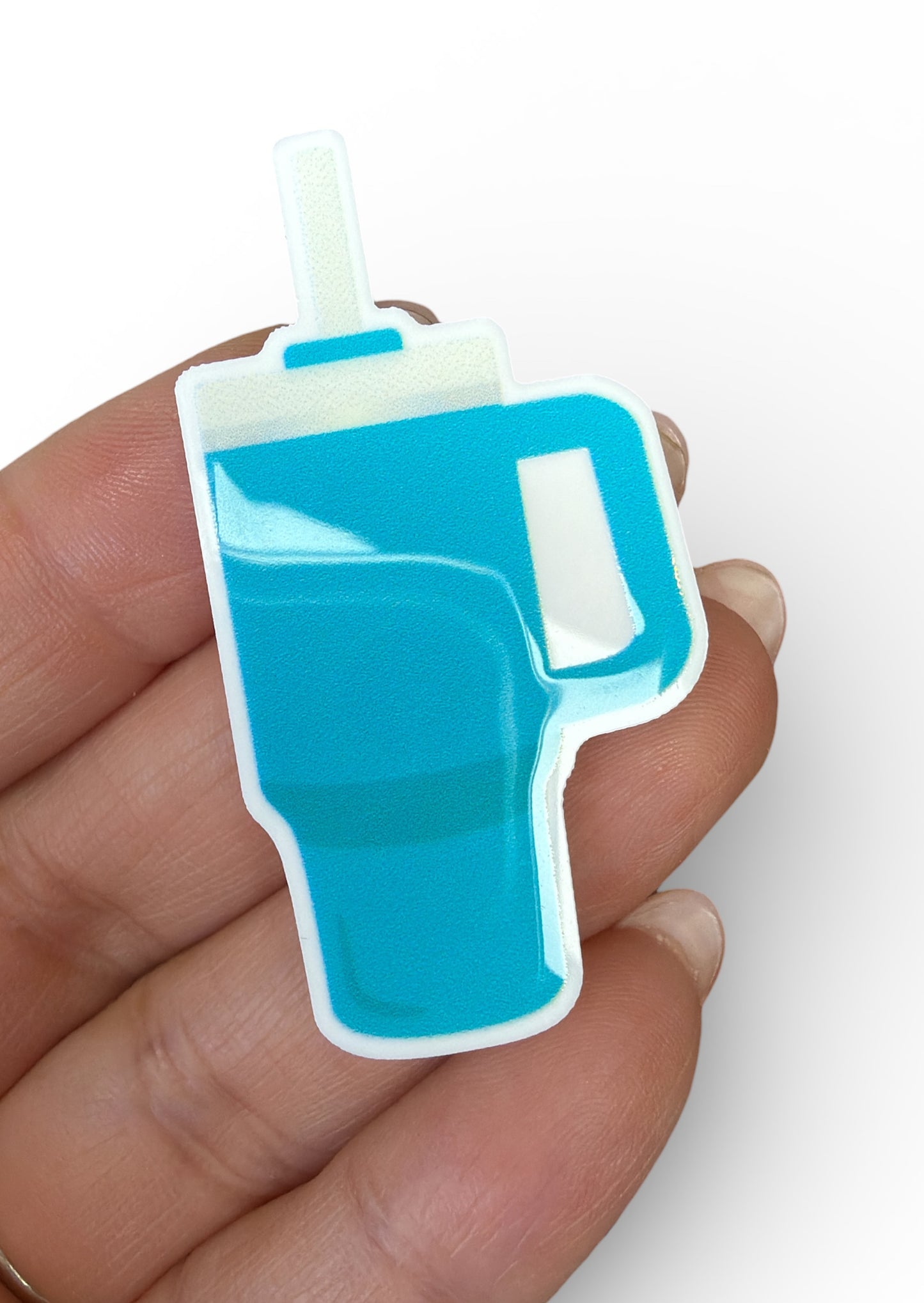 1-5cm Aqua Tumbler Planar Resin