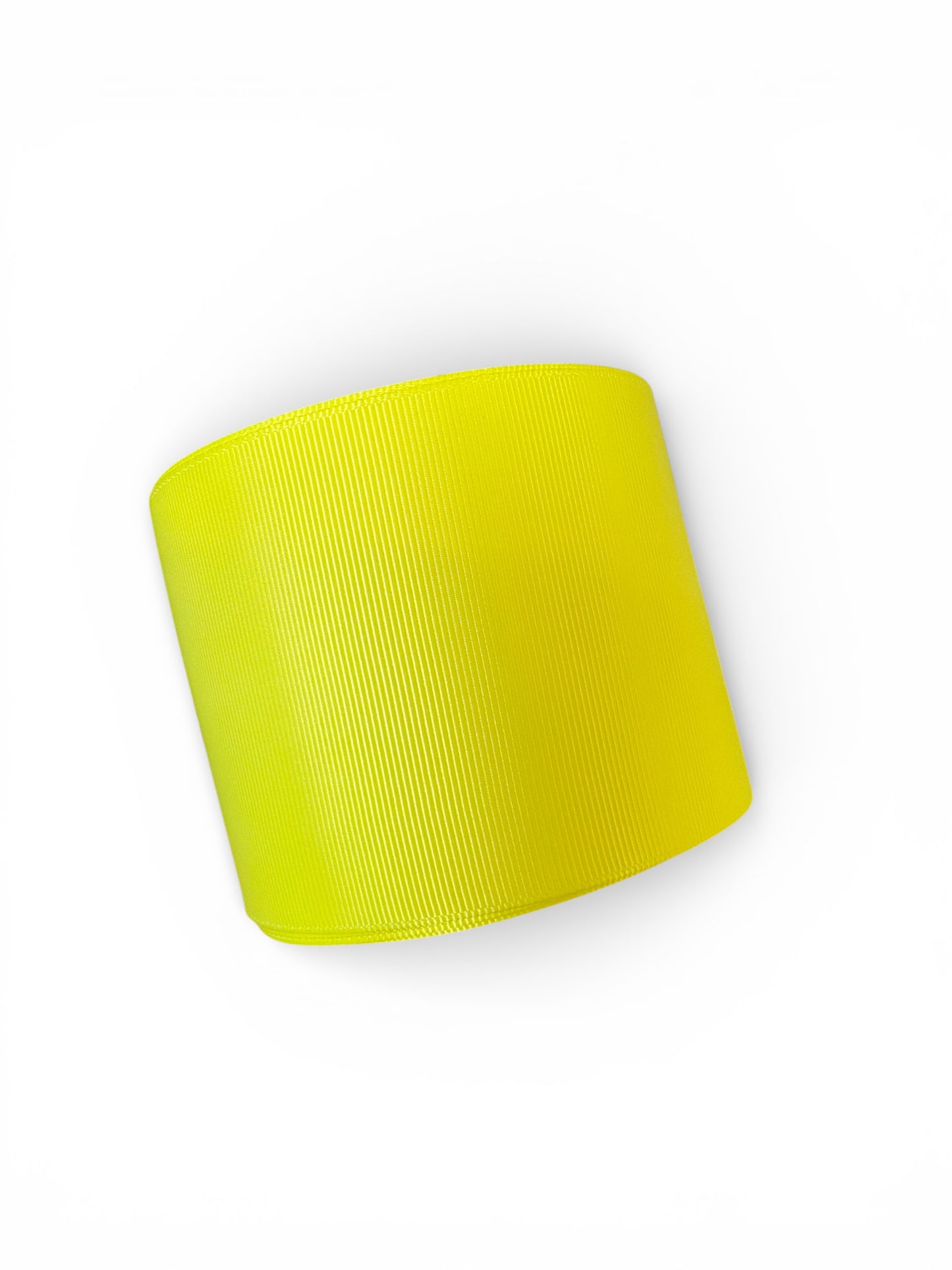1 yard 7.5cm Neon Yellow Grosgrain