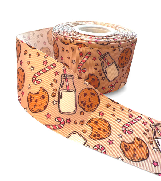 5cm/2inch Santa’s Cookies Ribbon 1 yard